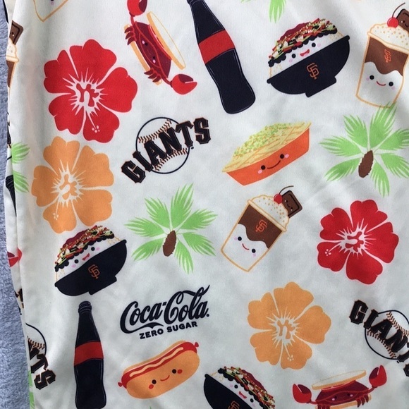 San Fransico Giants/ Coke Zero  Men's Hawaiian Style Shirt Size XL - Picture 2 of 8